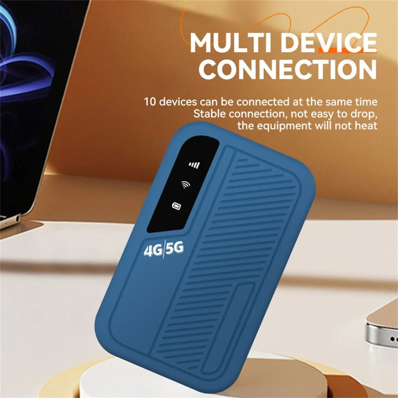 M34-E Draagbare 4G WiFi-router Mobiele Hotspot Type-C 150Mbps LTE Mifi Draadloze Router, EU/Azië-versie - Blauw