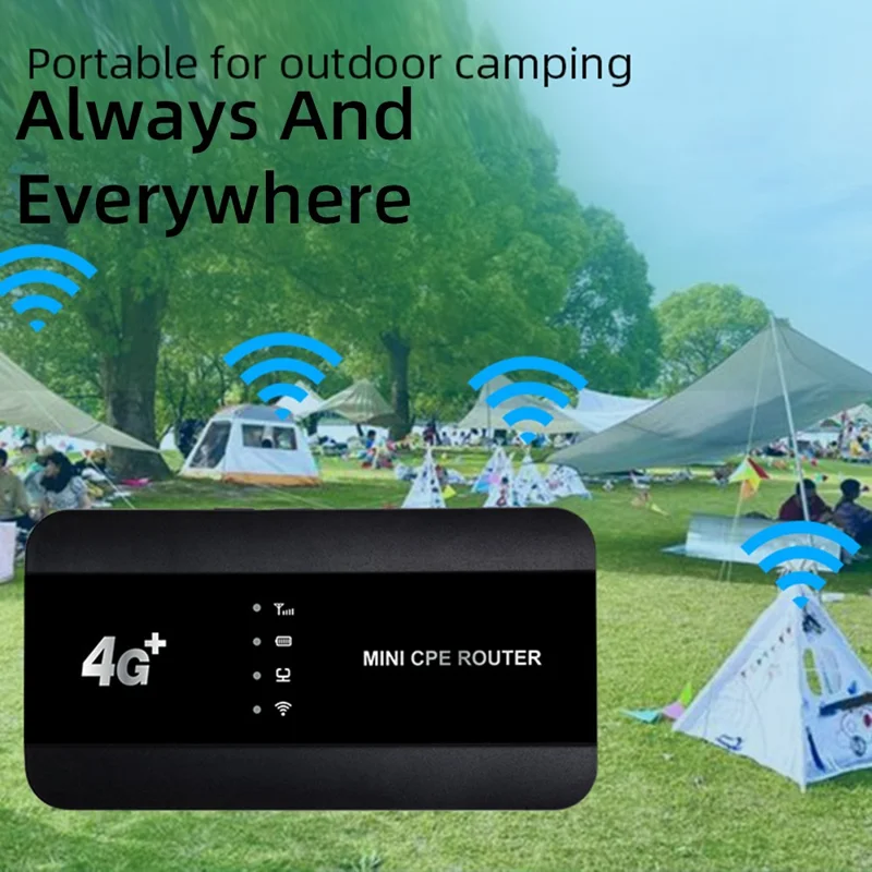 M10-LW 4G Router WiFi Hotspot met RJ45-poort WPS-functie SIM-kaartsleuf WIFI6 Draagbaar, Amerikaanse editie