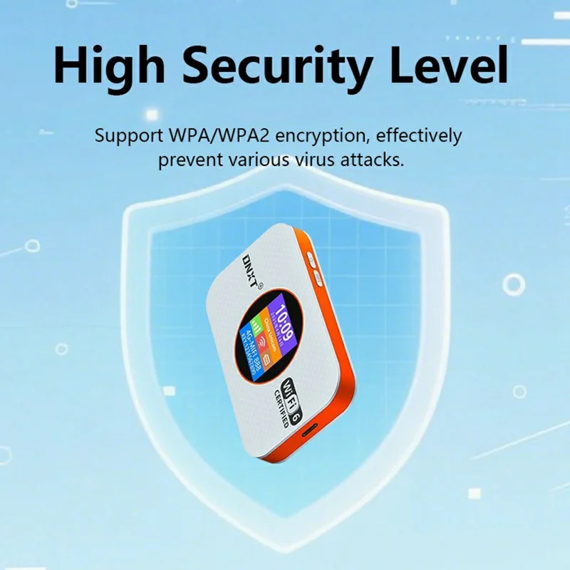 DNXT MF967-E 4G Router Mobile WiFi Portable WiFi6 Wireless Repeater Support WPS / SIM Card / DMZ, Eurasia Version - Purple