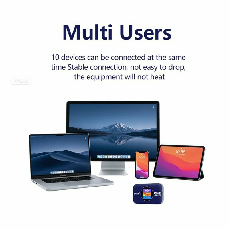 DNXT MF967-E 4G Router Mobile WiFi Portable WiFi6 Wireless Repeater Support WPS / SIM Card / DMZ, Eurasia Version - Purple