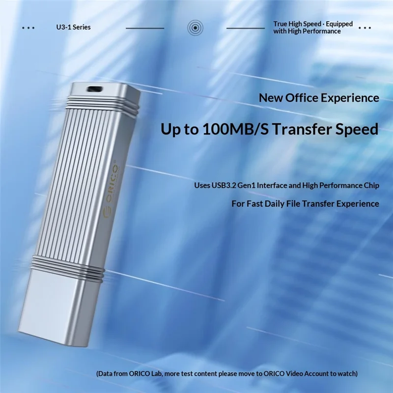 محرك أوريكو U3-I-C64G-SV-BP فلاش USB 3.0 سعة 64 جيجابايت، نقل بيانات عالي السرعة، جهاز صغير الحجم وسهل الحمل لـ Windows وMacOS وLinux وAndroid