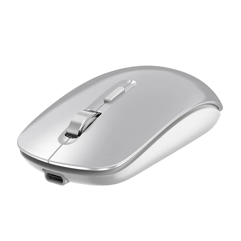 DEVIA Lingo Series Wireless Mouse Bluetooth-compatible / 2.4G Dual Mode 3 DPI Adjustable Silent Mouse - Silver