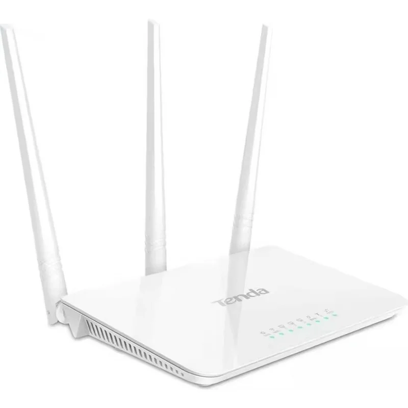 TENDA F3 Wireless Router 300M WiFi 3x5dBi Antennas Fiber Broadband for Home, EU Plug