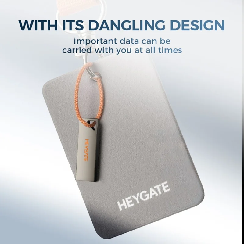HEYGATE TU10 128GB USB Flash Drive Mini Pendrive Aluminum Alloy USB 2.0 Memory Stick Plug and Play