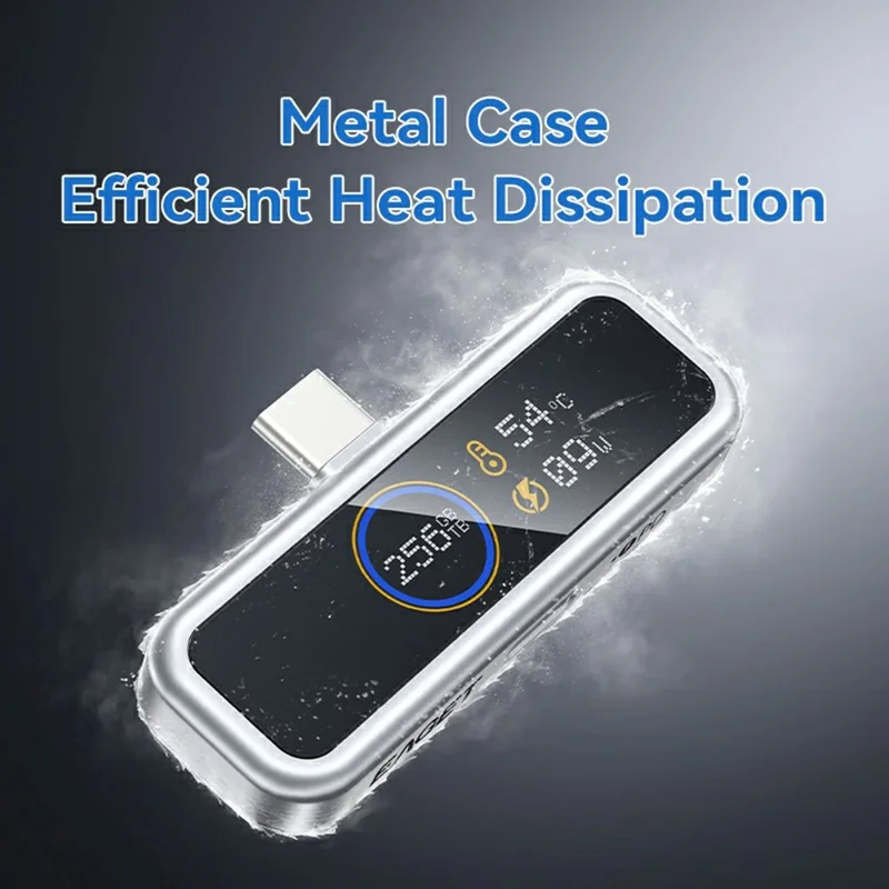EAGET I30PRO 256GB Type-C Plug Flash Drive LCD Display Memory Stick PD 20W Fast Charging