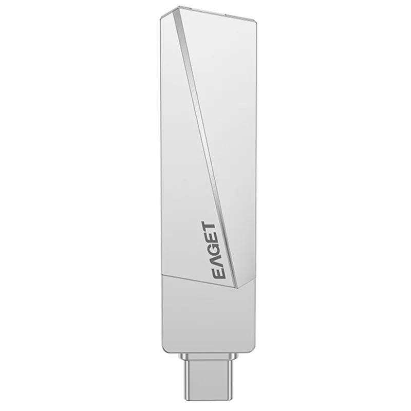 EAGET SU60 1TB USB3.2 + Type-C Dual Interface Zinc Alloy 360 Degree Rotation USB Flash Drive