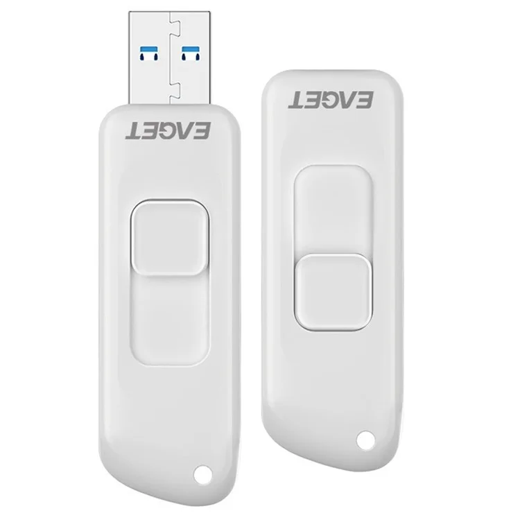 Eigge F66 128G U Disk Une Spérieur à Haut-spee 120 mo / s Transfert de Données USB3.0 Carton Flash Drive Stick Memory - Blanche