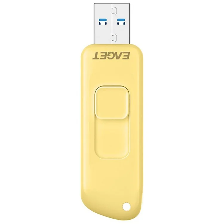 EAGET F66 128G U Disk High-Speed 120MB/S Data Transfer USB3.0 Flash Drive Cartoon Painted Memory Stick - Yellow