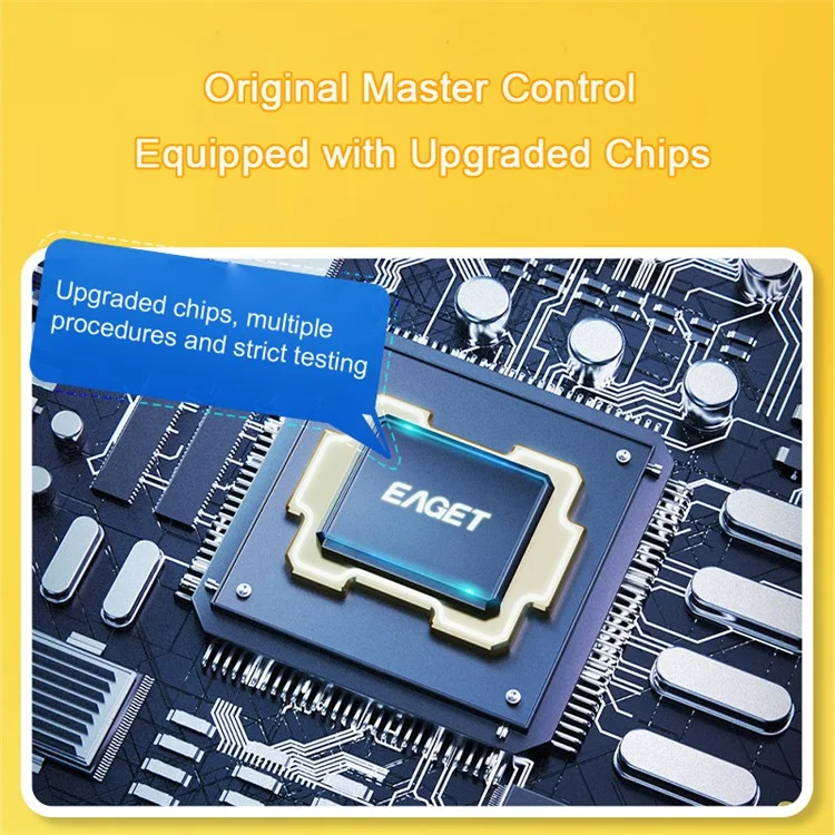 Eigge F66 128G U Disk Une Spérieur à Haut-spee 120 mo / s Transfert de Données USB3.0 Carton Flash Drive Stick Memory - Jaune