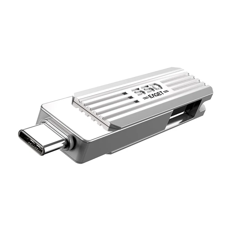 EAGET SU22 1TB Portable U Disk 2-in-1 USB3.2 Gen2 + Type-C Mini Memory Stick High Speed Flash Drive