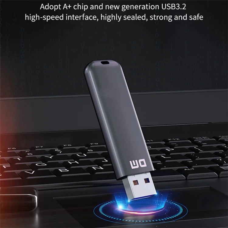 DM FS390 USB3.1 256GB Portable Solid State USB Flash Drive Zinc Alloy PC External Solid State U-disk