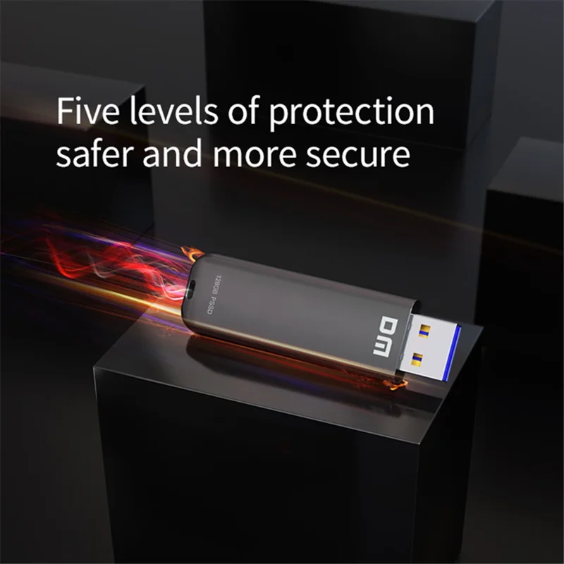 DM FS390 128GB PC External Solid State U Disk USB3.1 Zinc Alloy Solid State USB Flash Drive
