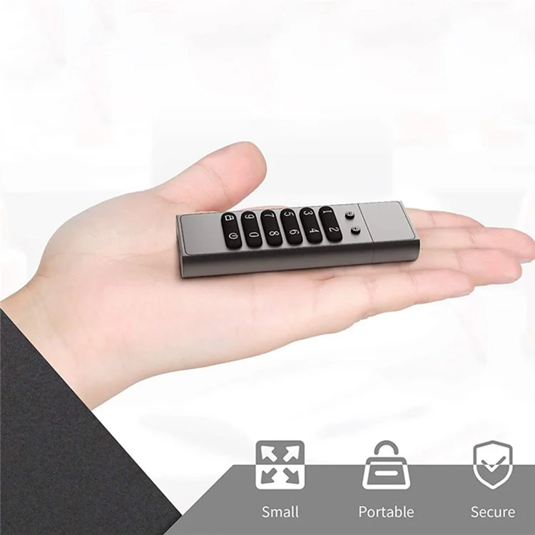 64G Unidade de Memória USB Criptografada com Senha de Hardware Stick USB 3.0 U Disk para Proteção de Privacidade (Certificado CE)