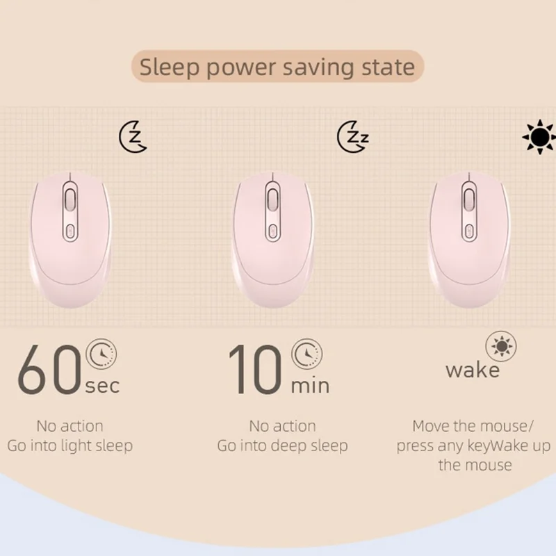 256 Bluetooth-compatible 2.4G USB Wireless Mouse Computer Laptop PC Rechargeable Home Game Ergonomic Noiseless Mouse - White