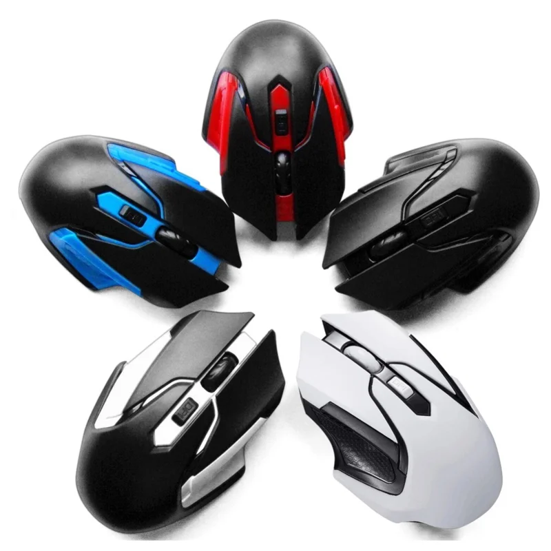 Q46 Wireless Gaming Mouse 1000DPI / 1200DPI / 1600DPI 3-Speed Adjustable Portable Mice Laptops Cordless Mouse for Home, Office - Black / White