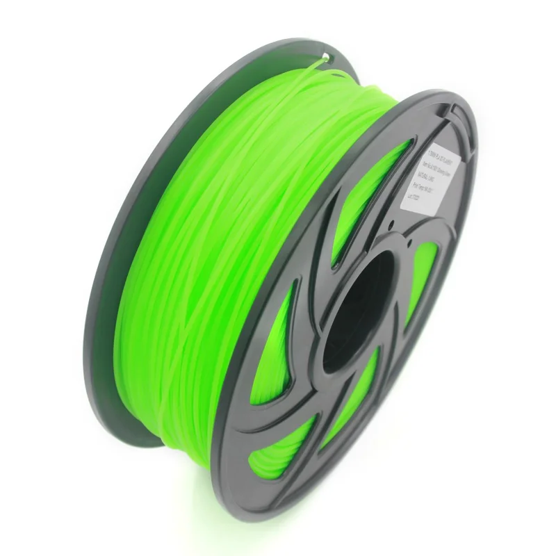 1 Roll 330m 1.75mm Diameter Glow in Dark PLA 3D Printer Filament Luminous 3D Printing Material - Luminous Green