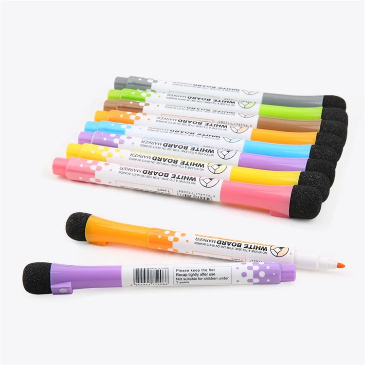 GXIN G-208 12Pcs / Set Dry Erase Markers Whiteboard Markers Ultra Fine Tip Markers for School Office Home - Yellow