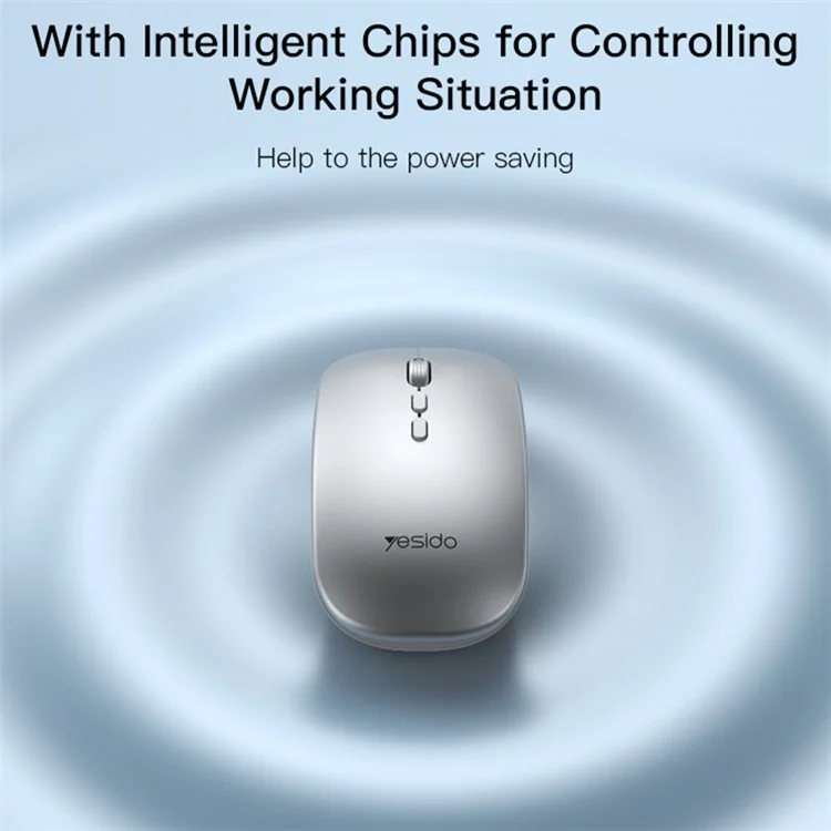 YESIDO KB15 Ricaricabile 2.4G Wireless Mouse Ottico Opaco Silenzioso per Computer Laptop