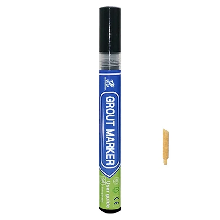 Caneta marcadora de grauteamento de azulejos TIANYI Pen Wall Seam para azulejos, piso, banheiro, ferramenta de reparo do selo de descontaminação - Preto 