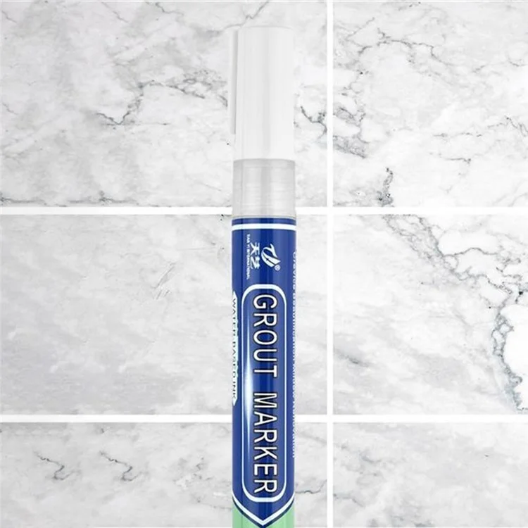 Caneta de Marcação de Azulejo TIANYI Grout Pen Wall Seam Pen para Azulejos de Banheiro e Piso - Branco