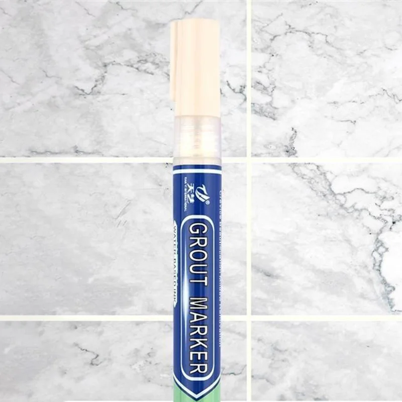 TIANYI Tile Marker Grout Pen Wall Seam Pen für Fliesen Boden Badezimmer Desinfektion Nahtausbesserungswerkzeug - Beige