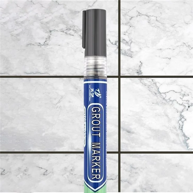 Tianyi Tile Marker Grout Pen Pen Pen Pen Pen For Tiles Tarro de Descontaminación Descontaminación de Reparación de Costuras - Gris Oscuro