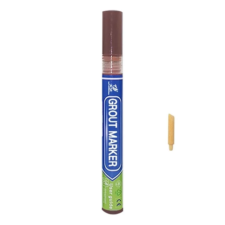 TIANYI Marqueur de joint de carrelage Stylo pour carrelage mural Salle de bain Outil de réparation des joints de décontamination - Marron foncé