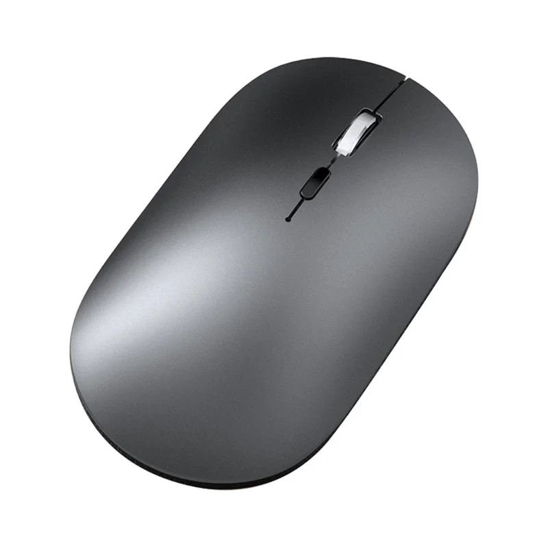 Souris sans fil T-WOLF X2 2.4G, souris silencieuse rechargeable pour ordinateur portable, ordinateur PC, mode unique - Gris