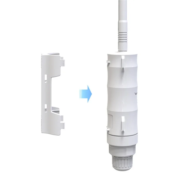 Wavlink WS-WN570HA1-A2 600Mbps Extensor de Enrutador WiFi de Rango WiFi 2.4+5GHz Booster de Señal Inalámbrica de Señal Inalámbrica Resistente a la Intemperie - Enchufe de Ee. Uu.