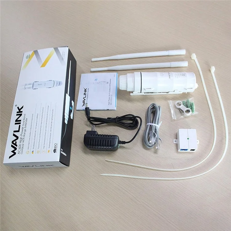 WAVLINK WS-WN570HA1-A2 600Mbps Outdoor WiFi Range Router Extender 2.4+5GHz Weatherproof Wireless Signal Amplifier Booster - UK Plug