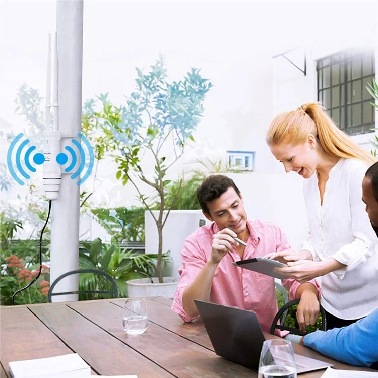 WAVLINK WS-WN570HA1-A2 600Mbps Outdoor WiFi Range Router Extender 2.4+5GHz Weatherproof Wireless Signal Amplifier Booster - UK Plug