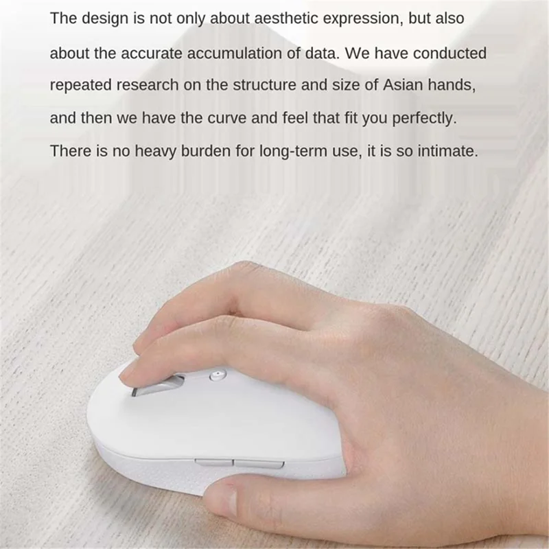 XIAOMI WXSMSBMWO3 Wireless Dual Mode Mouse 2.4GHz Optical Mute Laptop Notebook Gaming Mouse - White