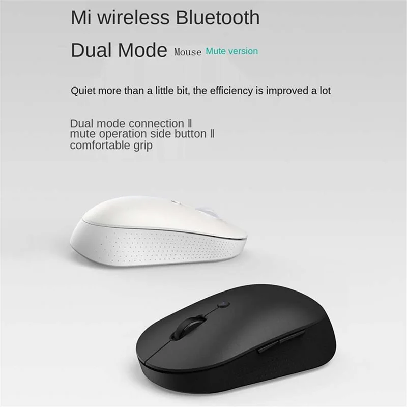 XIAOMI WXSMSBMWO3 Wireless Dual Mode Mouse 2.4GHz Optical Mute Laptop Notebook Gaming Mouse - White