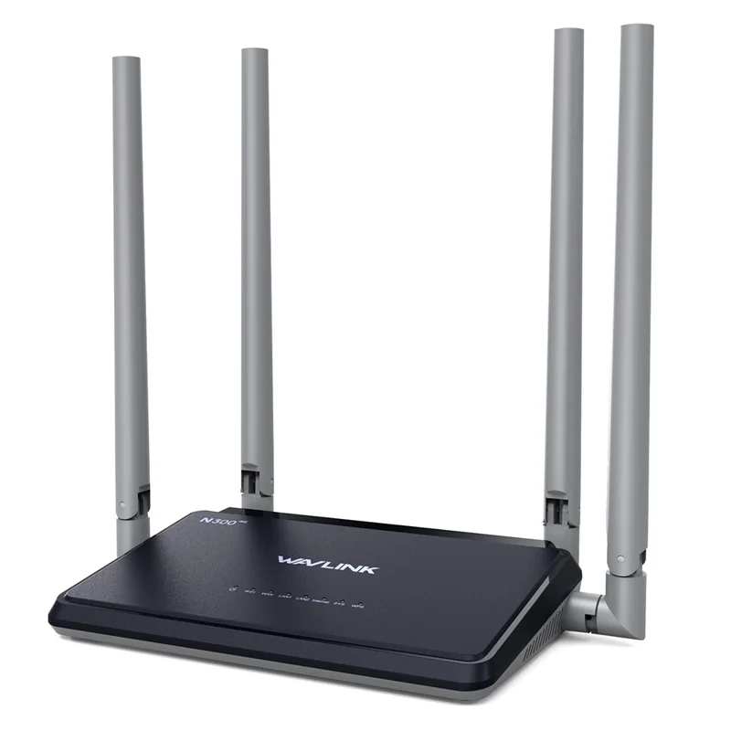 WAVLINK WL-WN529E4 SIM Card Slot N300 4G Wireless Router Ultimate High-Speed Mobile Router with Folding 5dBi Antennas - UK Plug