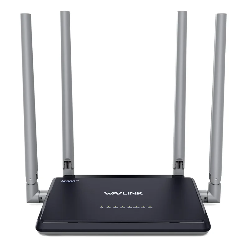 WAVLINK WL-WN529E4 SIM Card Slot N300 4G Wireless Router Ultimate High-Speed Mobile Router with Folding 5dBi Antennas - UK Plug