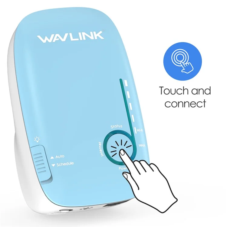WAVLINK AC1200 2PCS Dual Band WiFi Extender 5G+2.4G Wireless Internet Router Repeater WN576K2 - Blue / US Plug