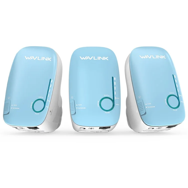 WAVLINK AC1200 3PCS Dual Band 5G+2.4G Беспроводной интернет-роутер, повторитель WiFi, усилитель Wi-Fi WN576K3 - синий / Евровилка
