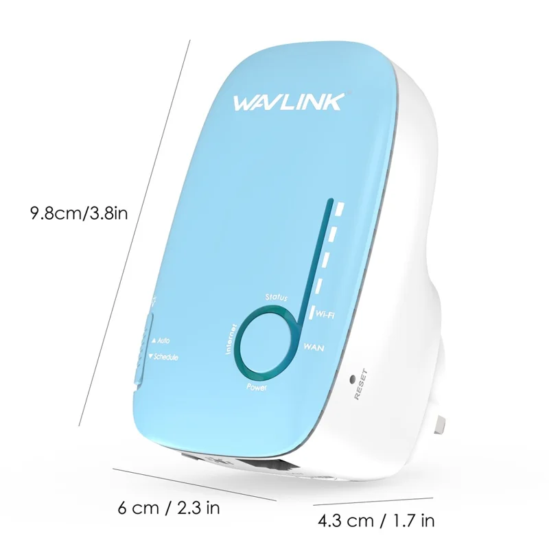 WAVLINK AC1200 3PCS Dual Band 5G+2.4G Беспроводной интернет-роутер, повторитель WiFi, усилитель Wi-Fi WN576K3 - синий / Евровилка