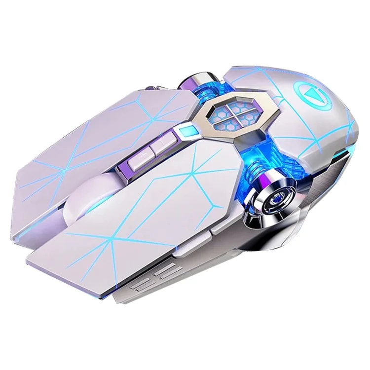 YINDIAO G3os 1.5m USB Wired Mouse 3200 DPI 7 Keys E-sports Mechanical Mouse - Mirror White / with Sound