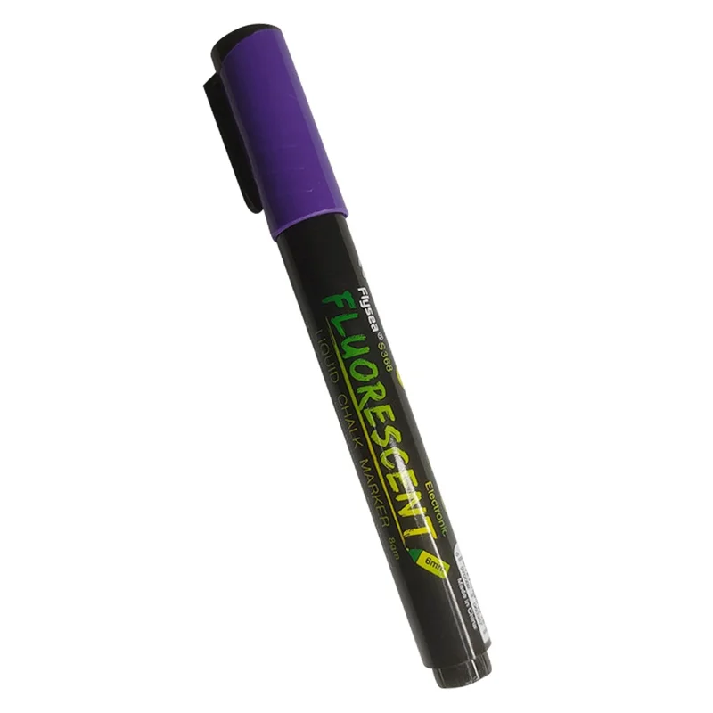 FLYSEA S368 Markierungsstift 6mm Fluoreszierender Stift Umkehrbarer Textmarker für LED-Lichtboard - Lila