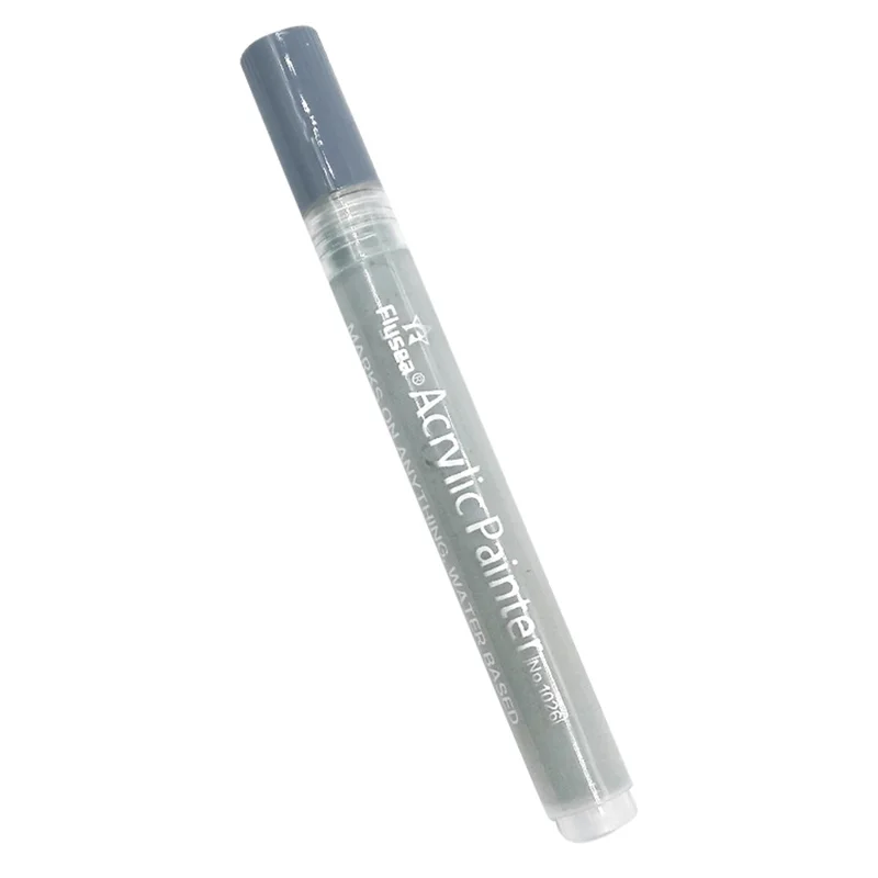 FLYSEA NO.1026 Low-Odor Marker Pen Colorful Acrylic Pens for Children Drawing - Light Grey