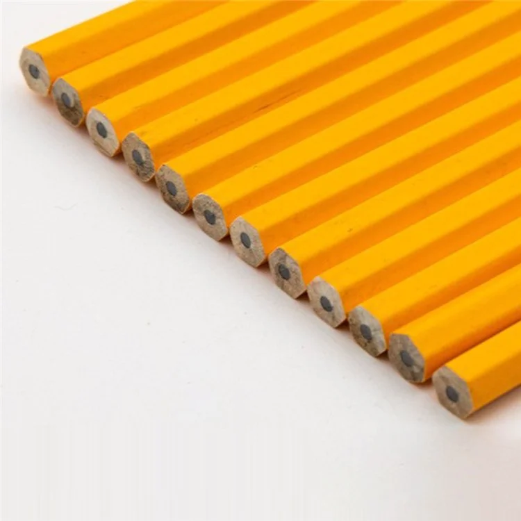 Juego de 12 lápices de madera con dureza HB para escribir, dibujar y esbozar