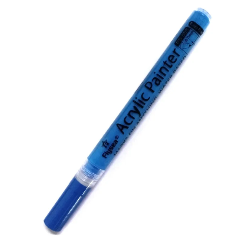 FLYSEA FS-05 0.7mm Penna Acrilica Impermeabile per Disegno e Coloritura - Blu
