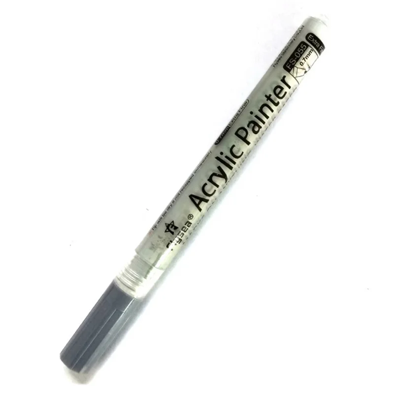 FLYSEA FS-05 0.7mm Waterproof Acrylic Marker Pen for Drawing, Coloring - Light Grey