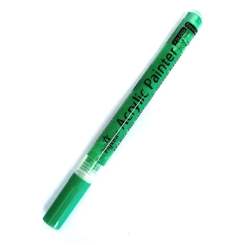 FLYSEA FS-05 0.7mm Waterproof Acrylic Marker Pen for Drawing, Coloring - Green