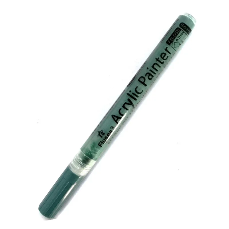 FLYSEA FS-05 penna a pennarello acrilica impermeabile da 0,7 mm per disegno, colorazione - Verde scuro