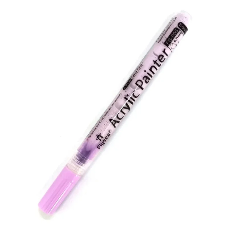 FLYSEA FS-05 0.7mm Waterproof Acrylic Marker Pen for Drawing, Coloring - Light Purple