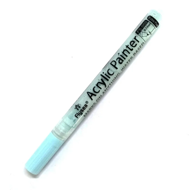 FLYSEA FS-05 0,7 mm vandtæt akrylmærker til tegning, farvelægning - himmelblå
