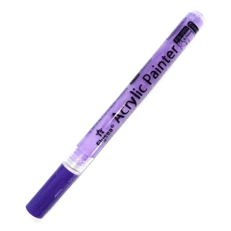 FLYSEA FS-05 0.7mm Waterproof Acrylic Marker Pen for Drawing, Coloring - Purple