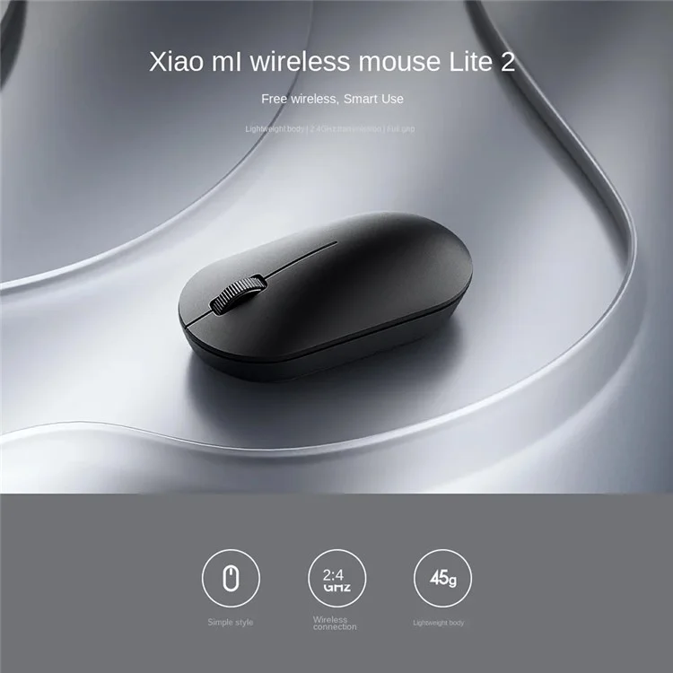 XIAOMI Lite 2 MWXSB02YM 2.4GHz 1000DPI Ergonomic Optical Mouse Gaming Mice